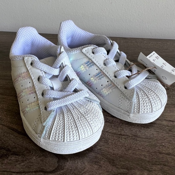 Adidas Superstar EL I Girl’s Shoe Size 4K #B1117 - Picture 3 of 8